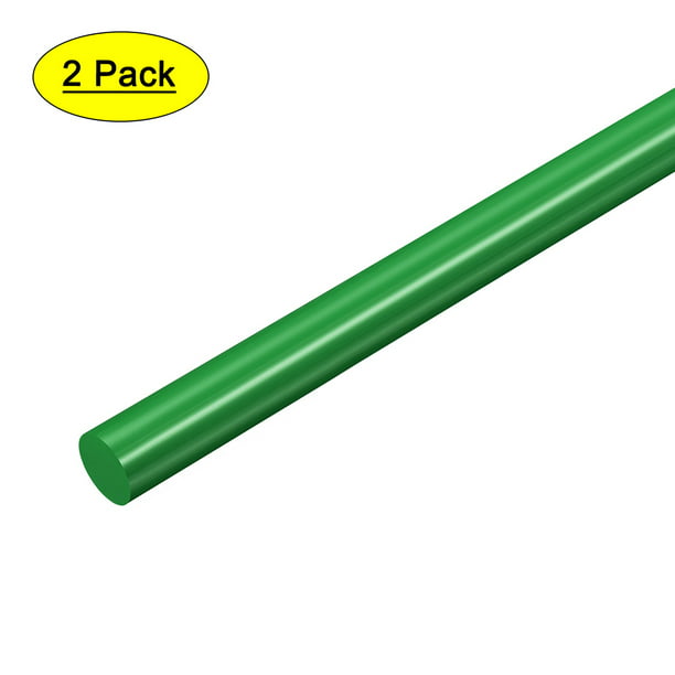 POM Plastic Round Rod 5/16 inch Diameter 20 inch Length Green polyoxymethylene rods Engineering Plastic Round bar 